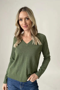 distressed v neck sweater