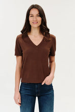 Load image into Gallery viewer, fray hem short sleeve sweater
