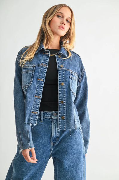 utility denim jacket
