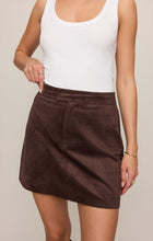Load image into Gallery viewer, Faux Suede Mini Skirt
