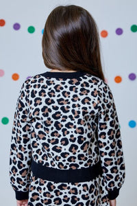 girls leo cardigan