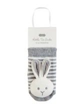 Load image into Gallery viewer, bunny rattle toe socks
