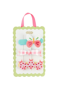 3 spring hair clips