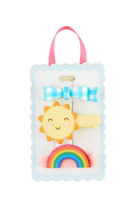 3 spring hair clips