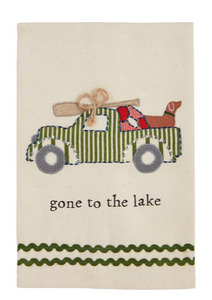 lake applique towels