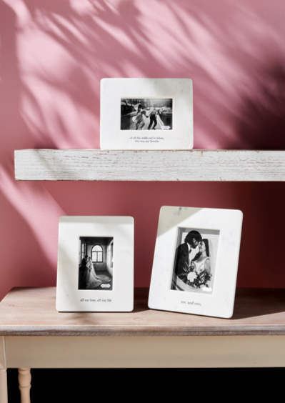 5x7 marble mr + mrs frame