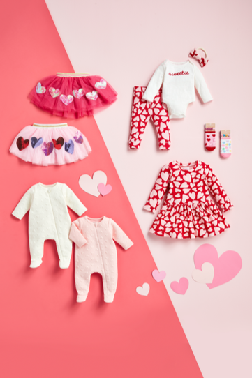 girls hearts t-shirt dress