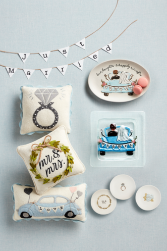 mini wedding felt pillow