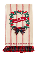 Load image into Gallery viewer, holiday applique towel
