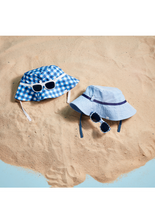 Load image into Gallery viewer, Blue Hat &amp; Sunglasses 2-piece set 
