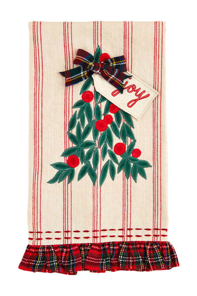 holiday applique towel