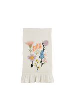 Load image into Gallery viewer, embroidered floral towel
