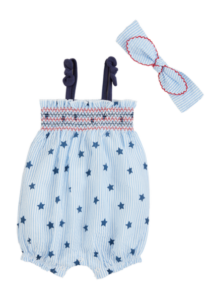 baby stars bubble romper