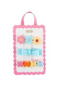 3 spring hair clips