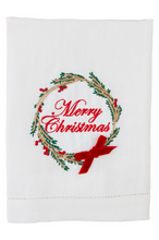 Load image into Gallery viewer, xmas embroidered towel
