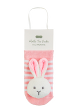 Load image into Gallery viewer, bunny rattle toe socks
