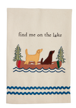 Load image into Gallery viewer, lake applique towels
