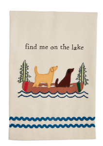 lake applique towels