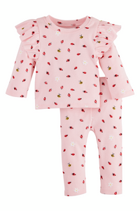 baby ladybug 2pc legging set