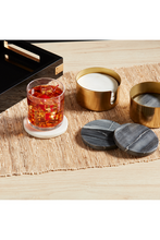 Load image into Gallery viewer, marble coasters + holder set
