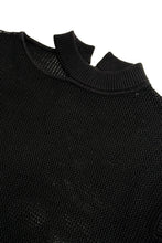 Load image into Gallery viewer, cut out short sleeve sweater
