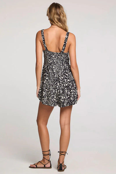 ditsy floral tank romper