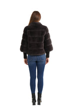 Load image into Gallery viewer, faux fur panel jacket
