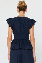 Load image into Gallery viewer, flutter sleeve elastic waist top
