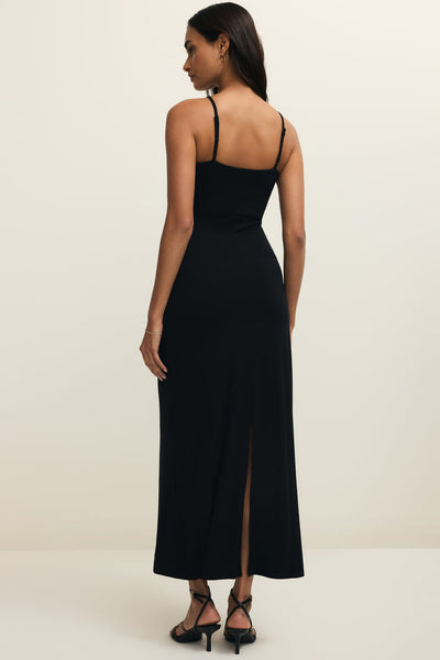 halter bead tie midi dress