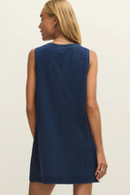 Load image into Gallery viewer, knit denim mini dress
