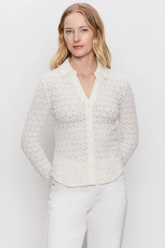 lace button up shirt