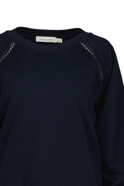 mesh inset sweatshirt