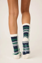 Load image into Gallery viewer, plaid rib crew socks
