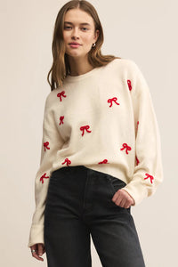 red bows sweater