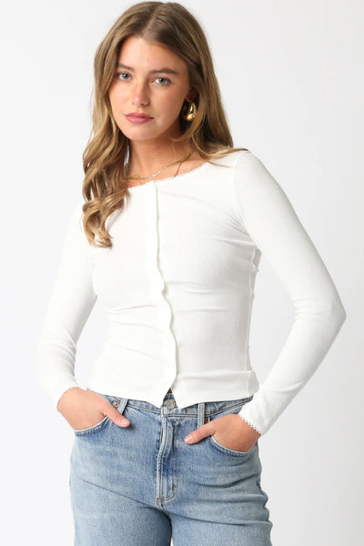 rib henley tee