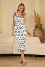 Load image into Gallery viewer, scallop knit midi dress
