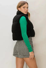 Load image into Gallery viewer, sherpa puff vest
