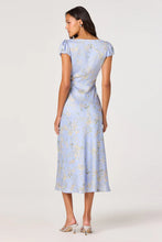 Load image into Gallery viewer, short sleeve lace trim floral dress
