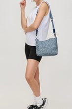 Load image into Gallery viewer, small woven crossbody denim
