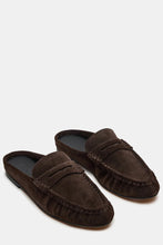 Load image into Gallery viewer, suede loafer slide

