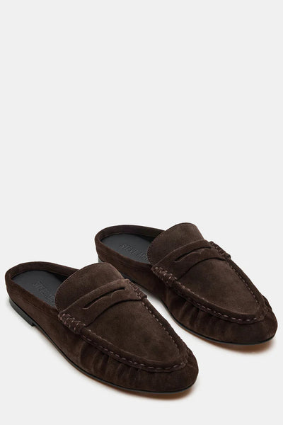 suede loafer slide
