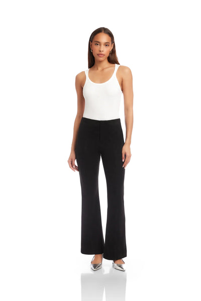 sueded bootcut pant