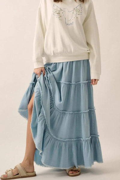 tencel maxi skirt