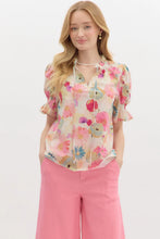 Load image into Gallery viewer, watercolor floral blouse
