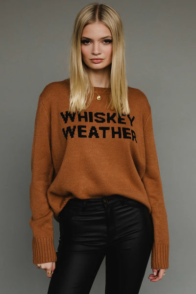 whiskey weather sweater