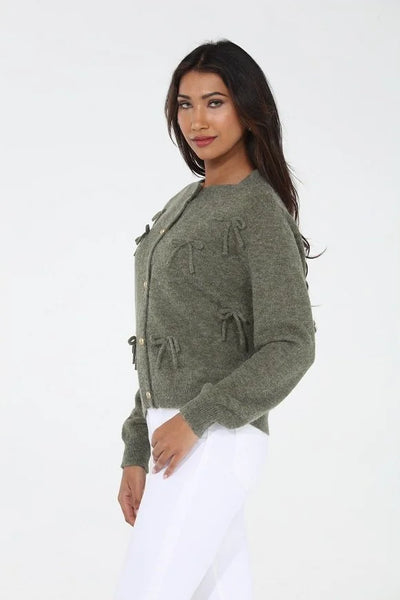 bow cardigan