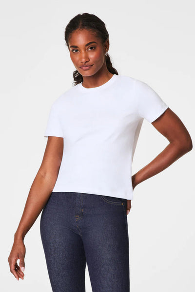 crew neck cotton short sleeve tee
