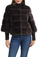 Load image into Gallery viewer, faux fur panel jacket
