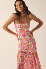 Load image into Gallery viewer, strapless blossoms maxi dress

