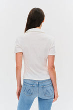 Load image into Gallery viewer, rib collard short sleeve top
